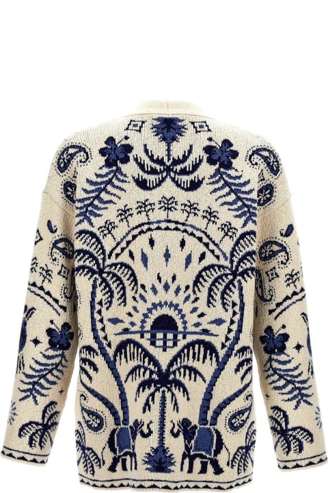 Alanui Sweaters for Men Alanui Lush Nature Foulard V-neck Cardigan