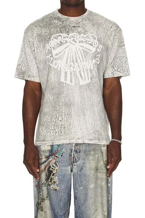 Acne Studios ملابس علوية لـ القسم الرجالي Acne Studios Plaster Print T-shirt