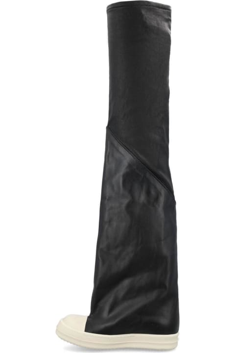 Boots for Women Rick Owens Contrast-toe Thigh-high Boots
