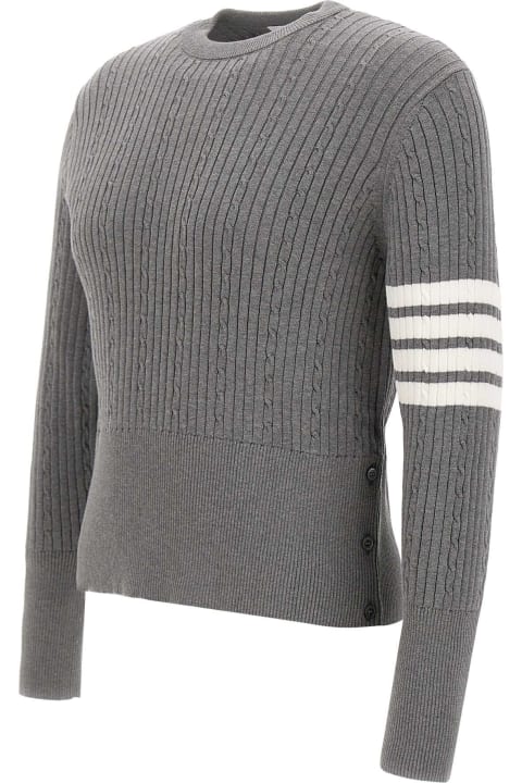 Thom Browne Sweaters for Women Thom Browne 'baby Cable Rib Stitch' Cotton Pullover