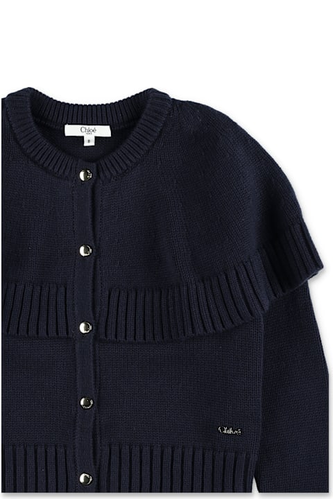 Homeware Chloé Chloé Kids Knitted Cape Cardigan
