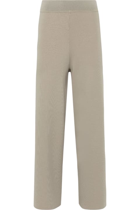 Alpha Studio Pants & Shorts for Women Alpha Studio Garconne-style Pants In Ice Viscose Knit