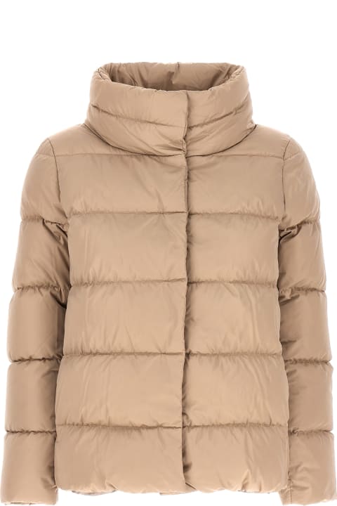 Herno for Women Herno Quilted Down Jacket With Eco-fur