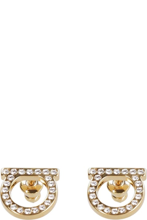 Earrings for Women Ferragamo Embellished Gancini Earrings