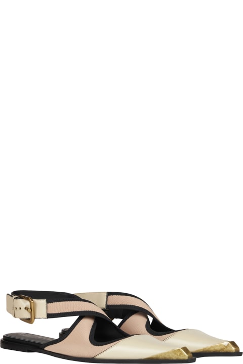 Flat Shoes for Women Etro Pink Ballerinas With Strap