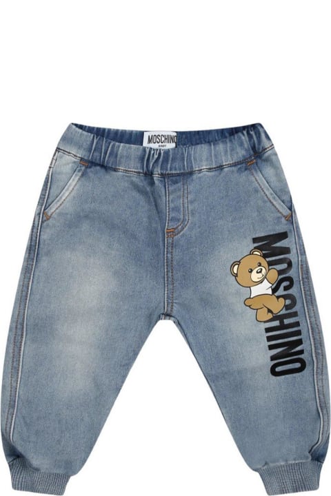 Fashion for Baby Girls Moschino Logo Patch Tapered Jeans
