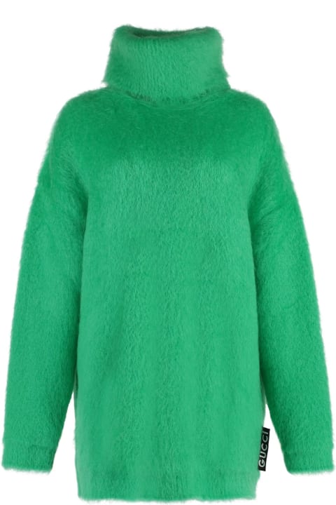 Sweaters for Women Gucci Mohair-blend Mini Sweater Dress