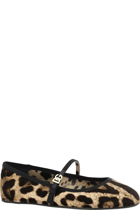 Flat Shoes for Women Dolce & Gabbana Leopard-print Ballerinas