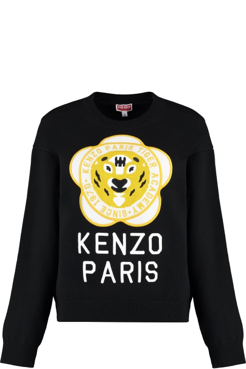 Kenzo for Women Kenzo Wool-blend Crew-neck Sweater