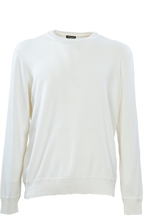 Zegna Sweaters for Men Zegna Zegna Sweaters White