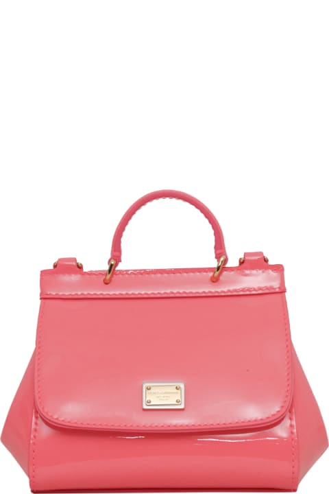 Dolce & Gabbana Sale for Kids Dolce & Gabbana Pink D&g Leather Bag