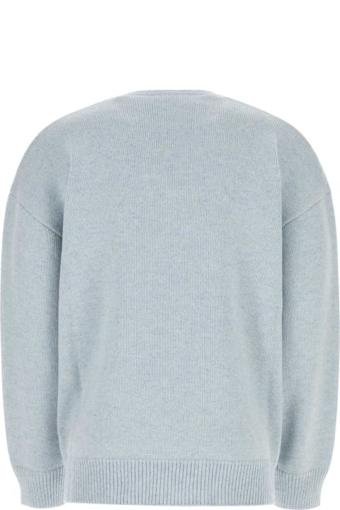 メンズ新着アイテム Raf Simons Light-blue Wool Oversize Sweater