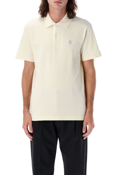 Shirts for Men Burberry Logo Embroidered Short-sleeved Polo Shirt