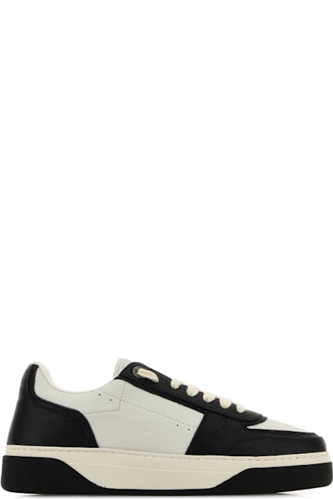 REPRESENT for Women REPRESENT Two-tone Leather And Suede Initial Sneakers