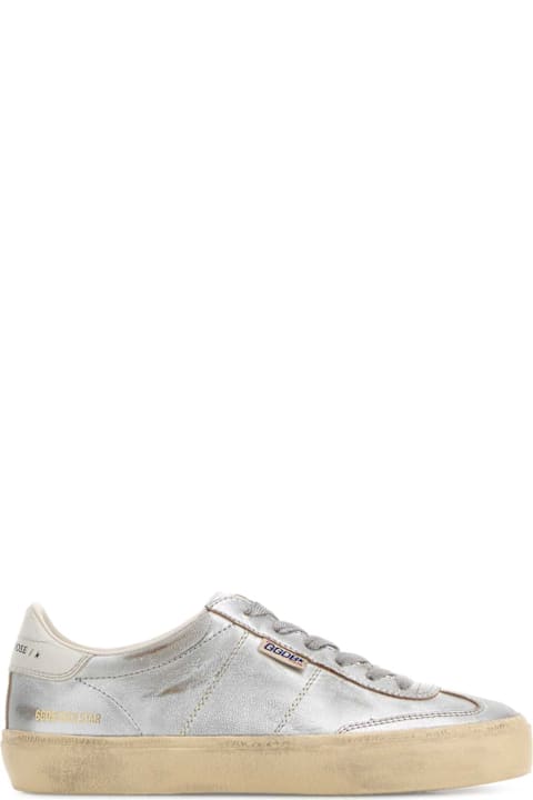 Golden Goose Silver Leather Soul Star Sneakers