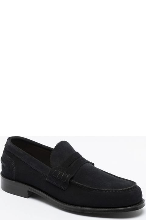 Loafers & Boat Shoes for Men Cheaney Alt Navy Suede Loafer