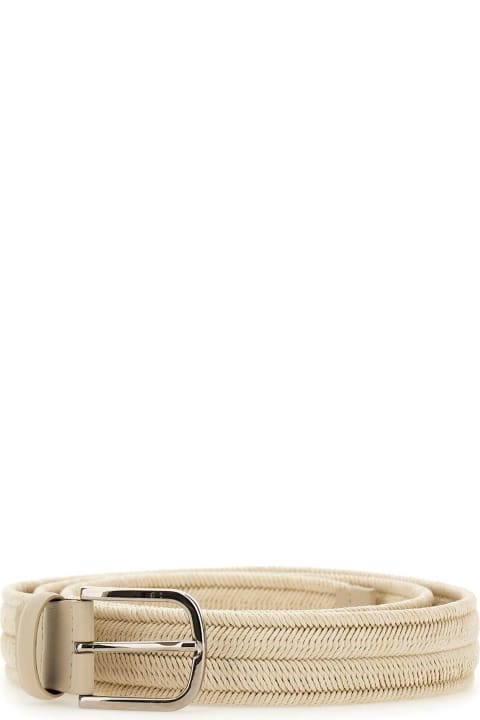 Orciani for Men Orciani Cotton And Leather Belt
