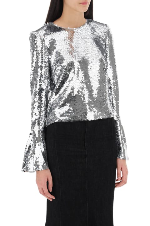 self-portrait for Women self-portrait Sequined Cropped Top