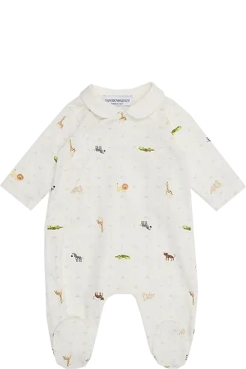 Fashion for Baby Boys Emporio Armani Savana Print Romper