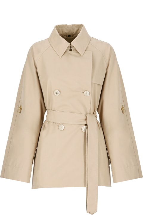 Fay Coats & Jackets for Women Fay Short Cotton Trench Coat