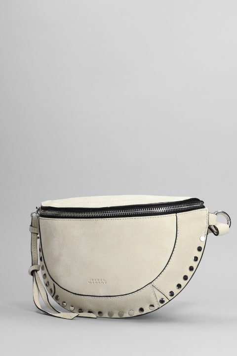Totes for Women Isabel Marant Skano Waist Bag In Grey Suede