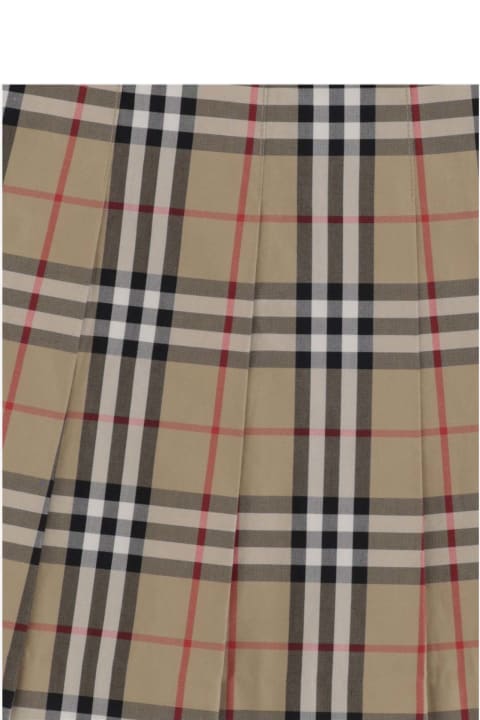 Fashion for Girls Burberry Check Pattern Skirt