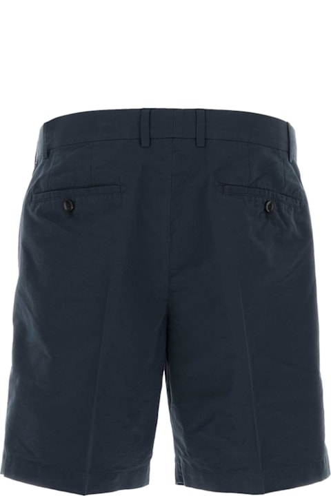 Tom Ford سراويل لـ القسم الرجالي Tom Ford Navy Blue Cotton Blend Bermuda Shorts