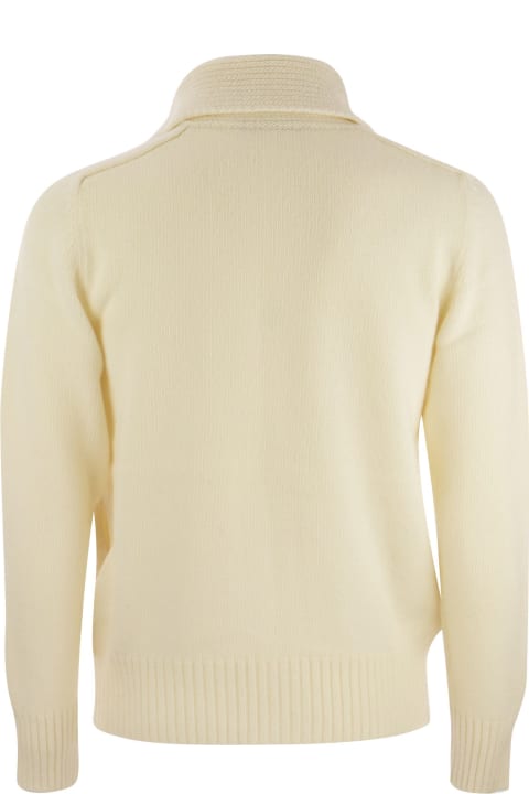 Tagliatore Sweaters for Men Tagliatore Wool Cardigan With Zip