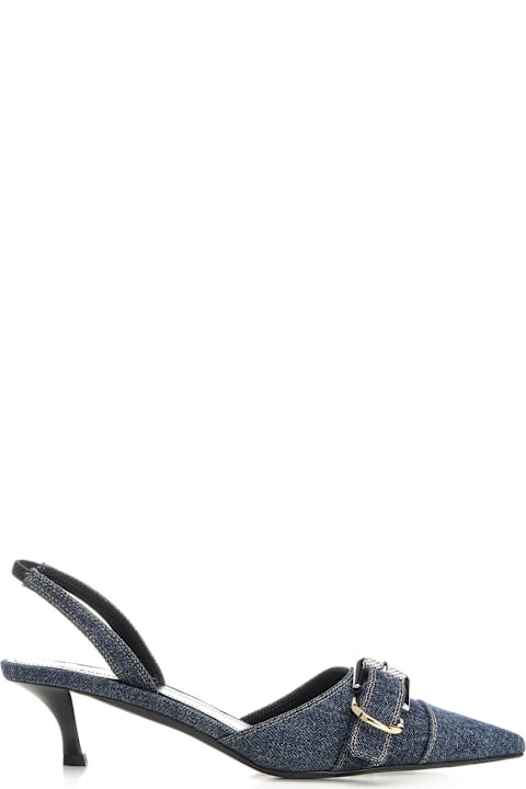 Givenchy Sandals for Women Givenchy 'voyou' Denim Slingbacks