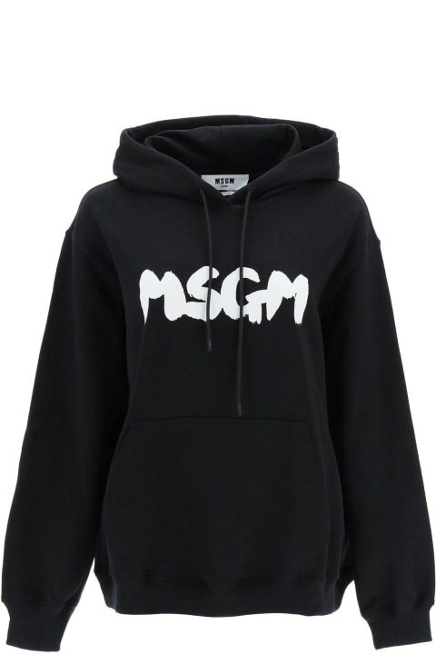 Fleeces & Tracksuits for Women MSGM Logo Hoodie