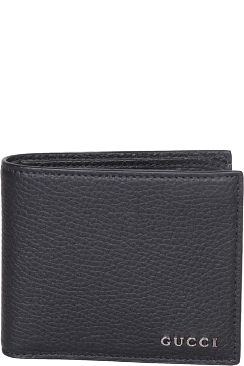 Fashion for Men Gucci Piuma Black Bi-fold Wallet