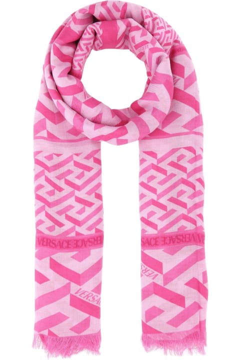 Versace Scarves & Wraps for Women Versace Printed Modal Blend Scarf