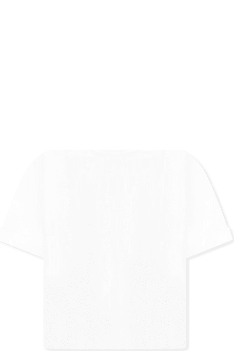 Homeware Bonpoint White Sweatshirt For Girl With Cherries