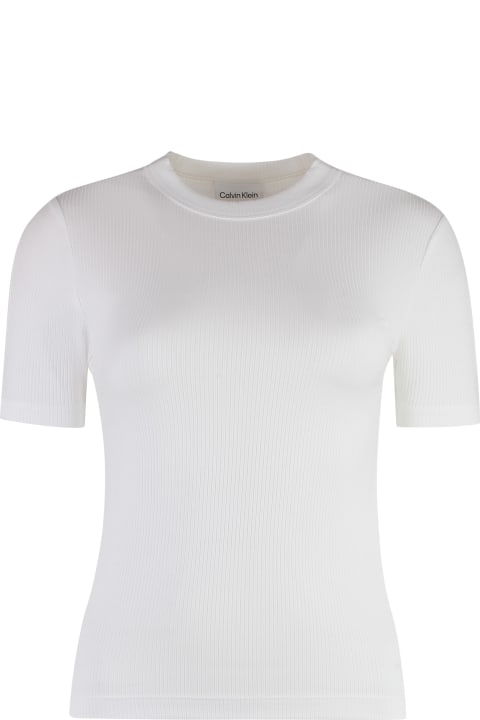 Calvin Klein Topwear for Women Calvin Klein Ribbed T-shirt