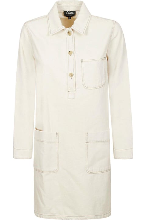 A.P.C. Coats & Jackets for Women A.P.C. Robe Aurelia Long-sleeved Dress