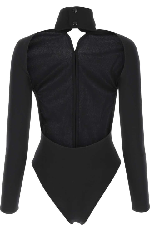 Underwear & Nightwear for Women Courrèges Black Stretch Viscose Blend Bodysuit