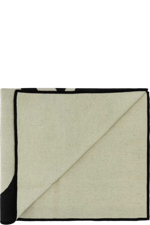 インテリア J.W. Anderson Black Wool Blend Blanket