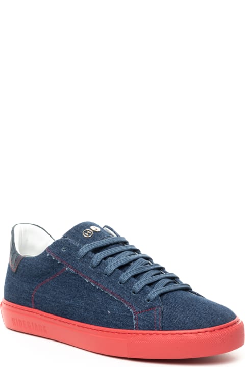 Low Top Sneaker - Essence Denim Blue Red