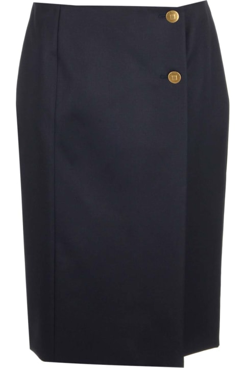 Givenchy Sale for Women Givenchy Gabardine Wrap Skirt