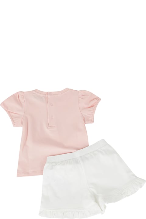 Moschino T-Shirts & Polo Shirts for Baby Girls Moschino 2 Pz Tshirt E Shorts