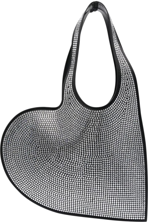 Coperni Totes for Women Coperni Crystal-embellished Mini Heart Tote Bag