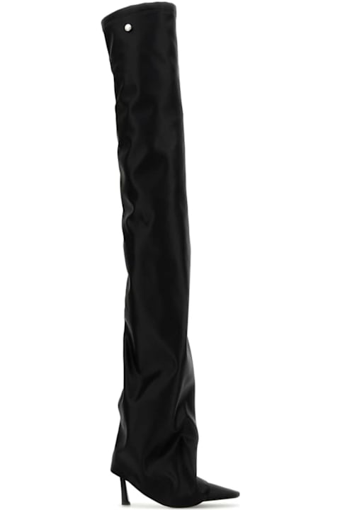 The Attico أحذية لـ السيدات The Attico Black Synthetic Leather Robin Otk Boots