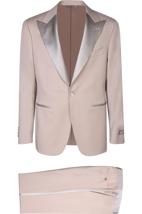 Canali Suits for Men Canali Single-breasted Ivory Smoking