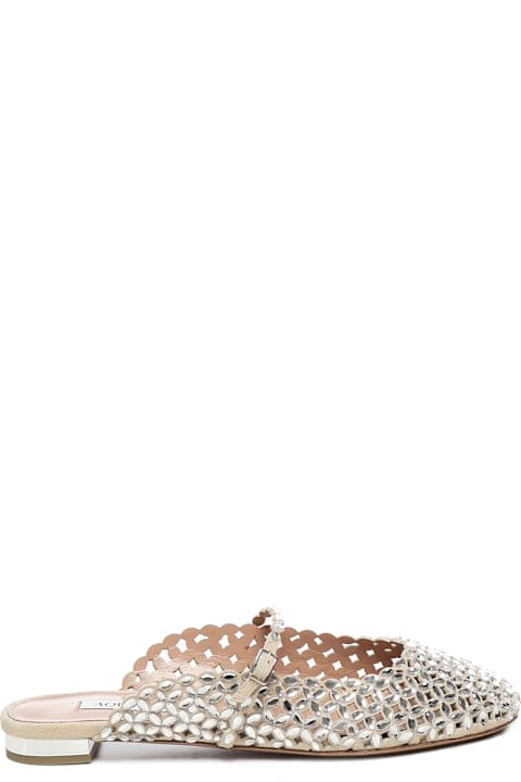Aquazzura Shoes for Women Aquazzura Crystal Sea Sandal