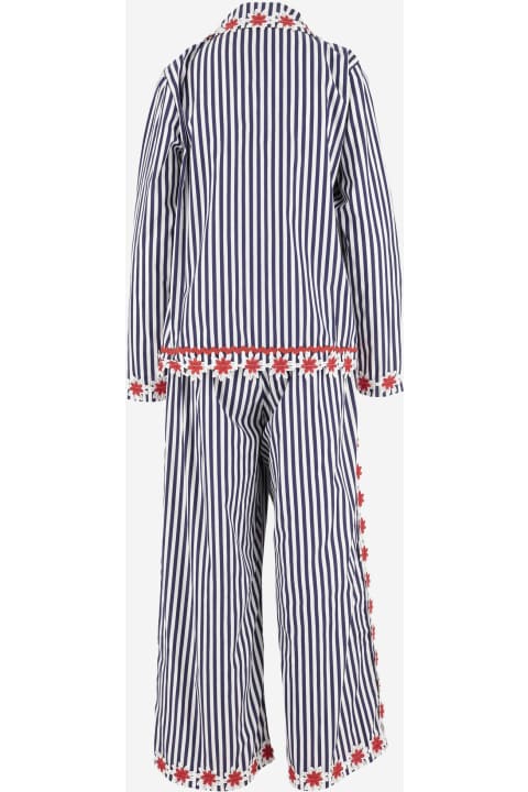 Pants & Shorts for Women Flora Sardalos Cotton Suit With Striped Pattern