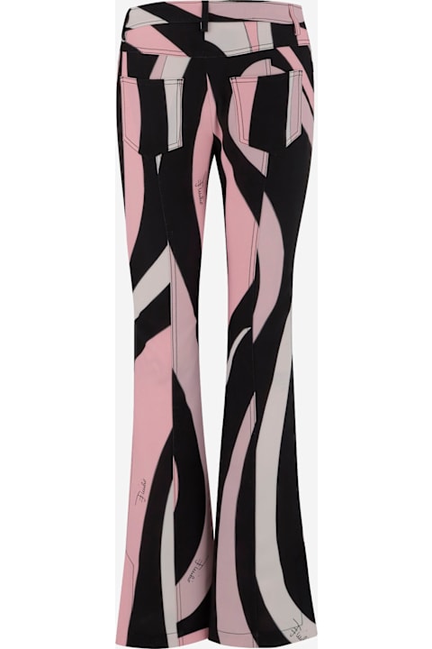 Pucci for Women Pucci Stretch Nylon Pants With Marble Pattern