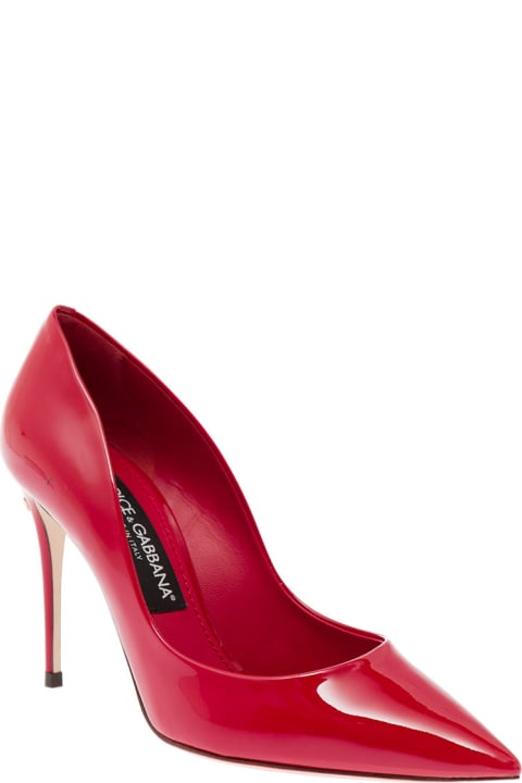Cardinal Red  Pumps In Patent Leather Dolce & Gabbana Woman