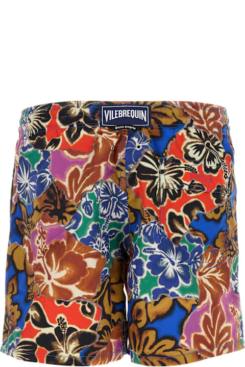 أدوات منزلية Palm Angels Printed Nylon Palm Angels X Vilebrequin Swimming Shorts