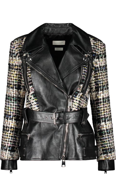 Alexander McQueen Coats & Jackets for Women Alexander McQueen Calf Leather Jacket