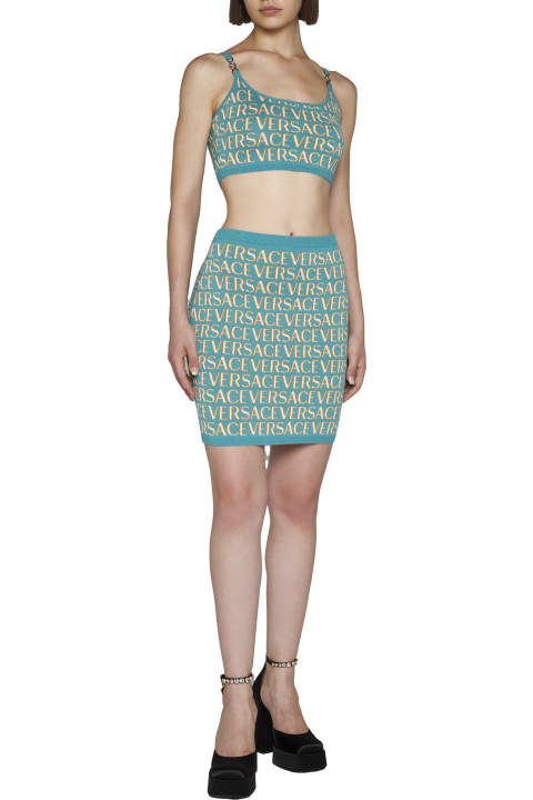 Versace Women Versace Knitted Mini Skirt